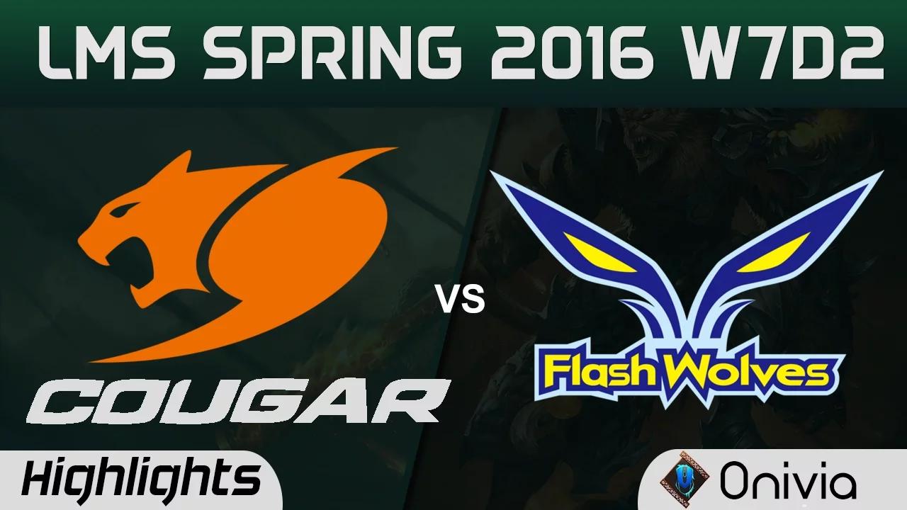 CGE vs FW Highlights Game 1 LMS Spring 2016 W7D2 Cougar esports vs Flash Wolves thumbnail