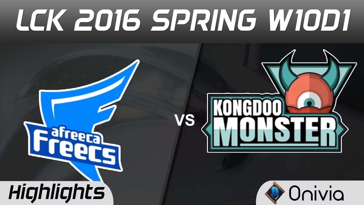 AFS vs KDM Highlights Game 1 LCK Champions 2016 Spring W10D1 Afreeca vs Kongdoo thumbnail