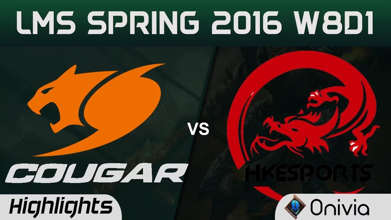 CGE vs HKE Highlights Game 1 LMS Spring 2016 W8D1 Cougar Esports vs HongKong Esports thumbnail