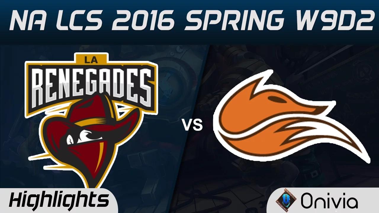 REN vs FOX highlights NA LCS Spring 2016 W10D2 Renegades vs Echo Fox thumbnail