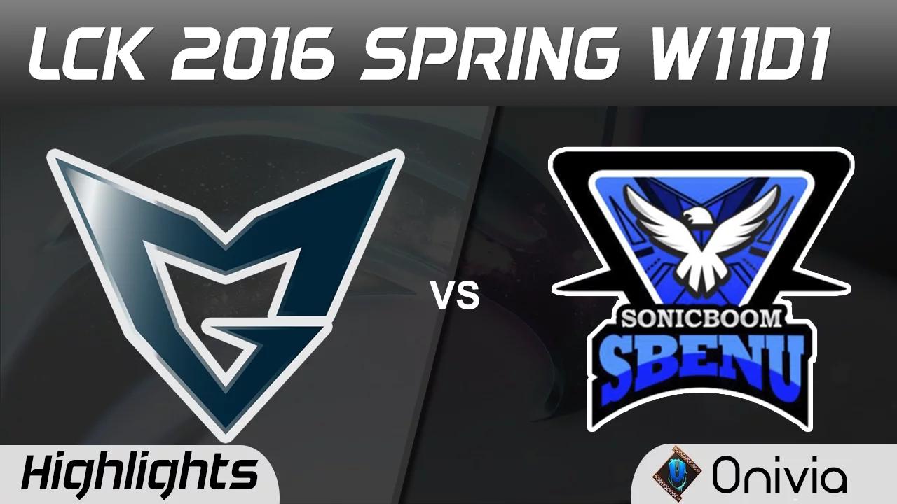 SSG vs SSB Highlights Game 1 LCK Champions 2016 Spring W11D1 Samsung vs Sbenu thumbnail