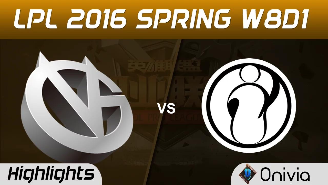 VG vs IG Highlights Game 2 Tencent LPL LoL Pro League 2016 W8D1 Vici gaming vs Invictus Gaming thumbnail