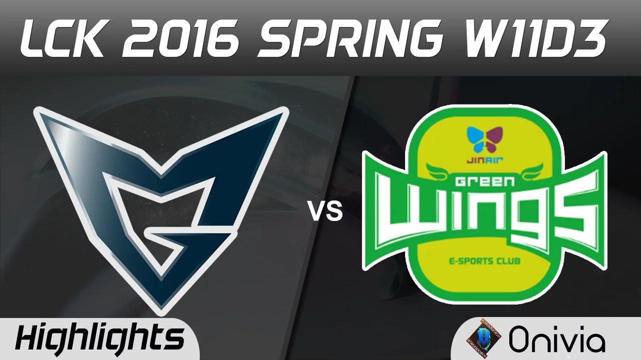 SSG vs JAG Highlights Game 1 LCK Champions 2016 Spring W11D3 Samsung vs Jinair Green Wings thumbnail