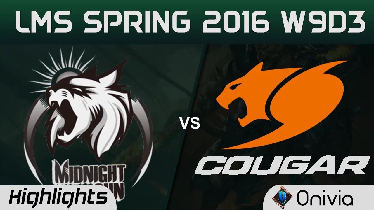 MSE vs CGE Highlights Game 1 LMS Spring 2016 W9D3 Midnight Sun vs Cougar thumbnail