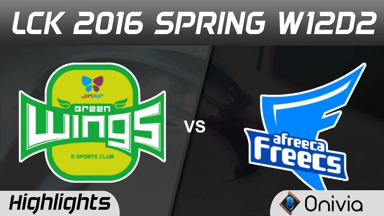 JAG vs AFS Highlights Game 1 LCK Champions 2016 Spring W12D2 JinAir Green Wings vs Afreeca Freecs thumbnail