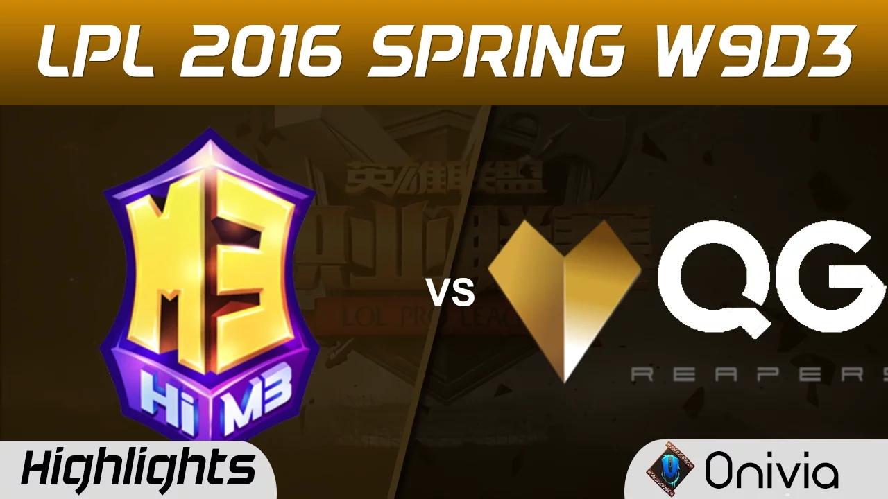 M3 vs QG Highlights Game 1 Tencent LPL LoL Pro League 2016 W9D3 Masters 3 vs Qiao Gu thumbnail