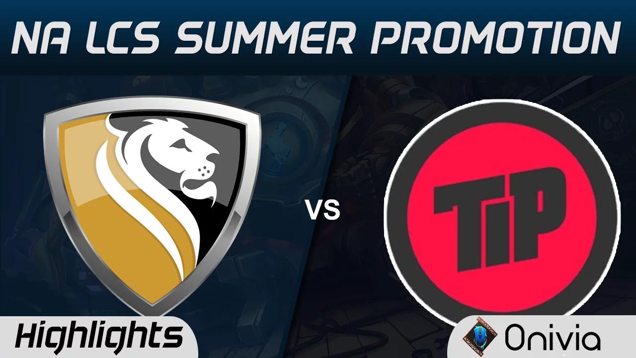 APX vs TIP Highlights Game 1 NA LCS Summer Promotion Tournament 2016 Apex vs Team Impulse thumbnail