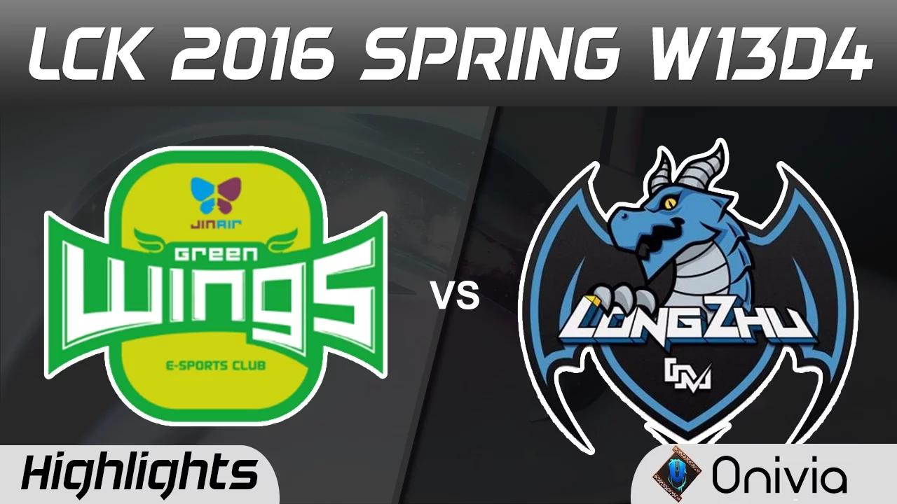 JAG vs LZ Highlights Game 1 LCK Champions 2016 Spring W13D4 Jinair Green Wings vs Longzhu thumbnail