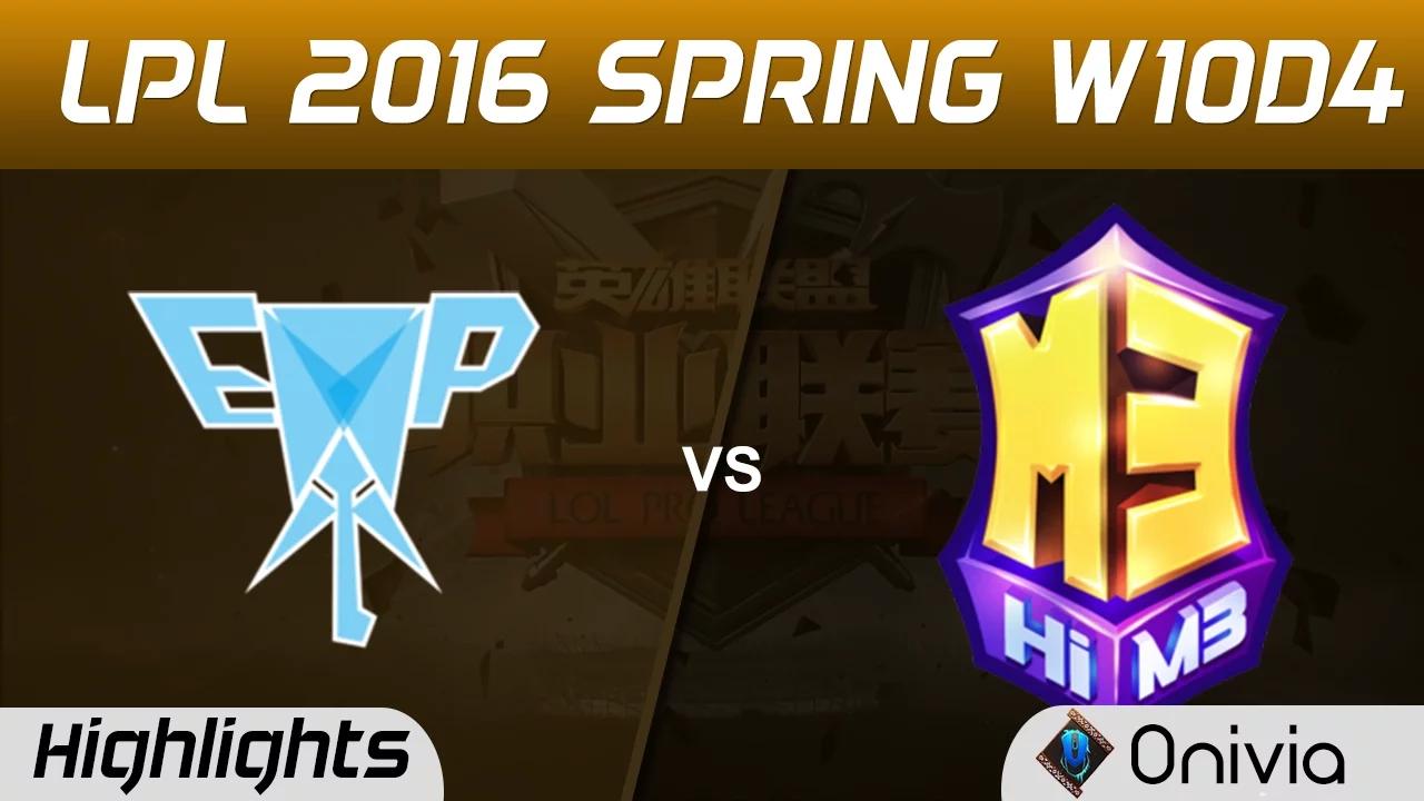 EPA vs M3 Highlights Game 1 Tencent LPL LoL Pro League 2016 W10D4 Energy Pacemaker vs Masters 3 thumbnail