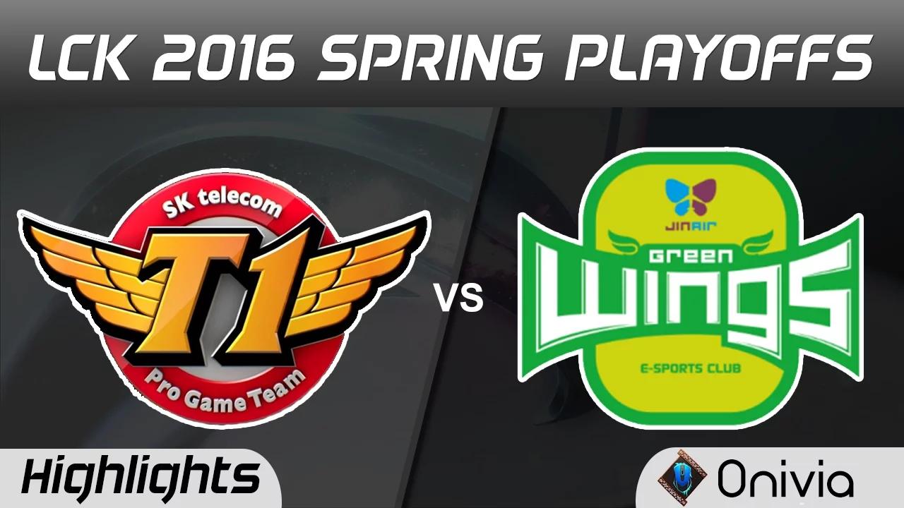 SKT vs JAG Highlights Game 2 LCK Champions 2016 Spring Playoffs SK Telecom vs JinAir Green Wings thumbnail