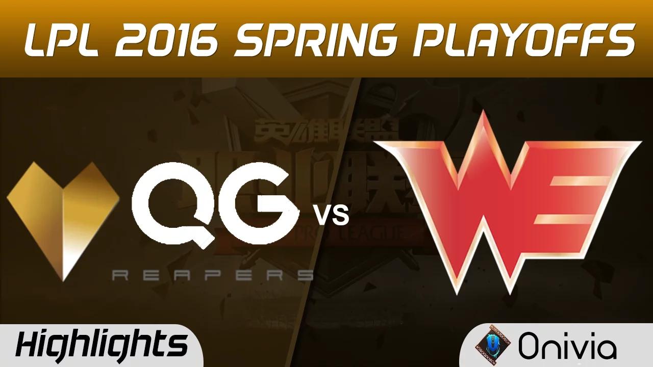 QG vs WE Highlights Game 3 Tencent LPL Spring 2016 3rd place match Qiao Gu vs Team WE thumbnail