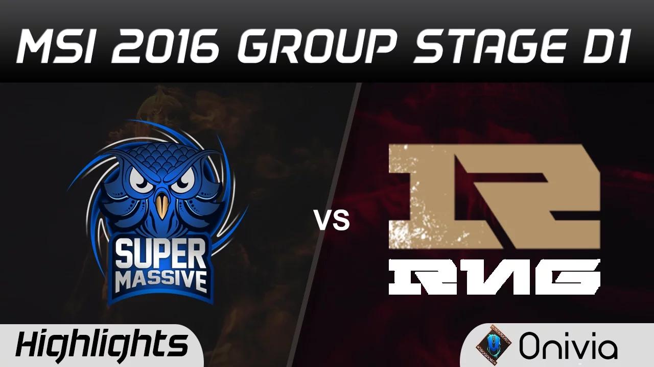 SUP vs RNG Highlights MSI 2016 D1 Supermassive vs Royal Never Give Up thumbnail