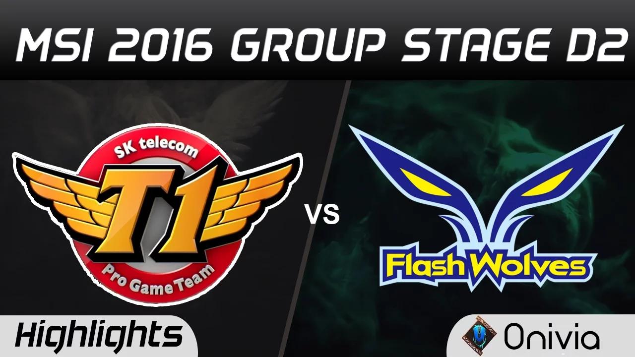 SKT vs FW Highlights MSI 2016 D2 SK Telecom T1 vs Flash Wolves thumbnail