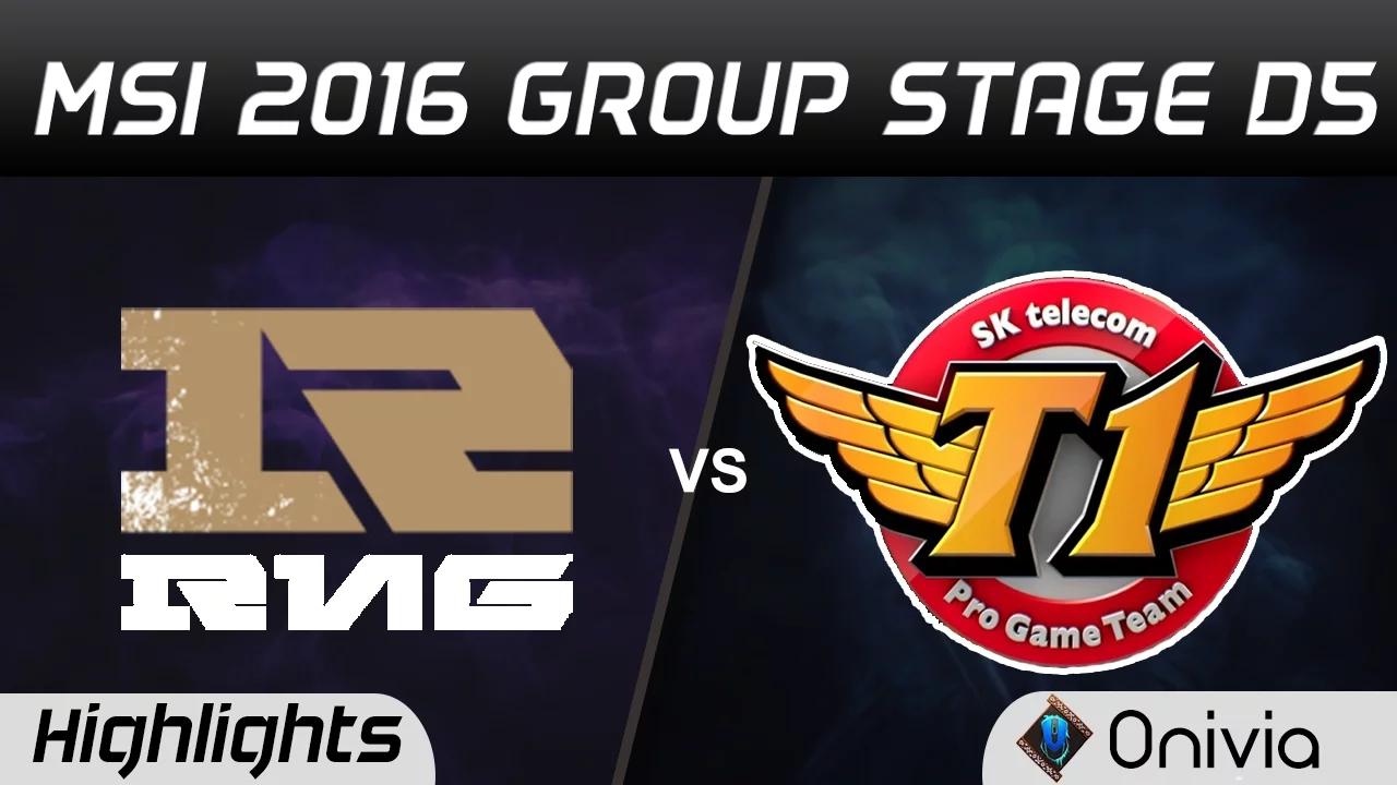 RNG vs SKT Highlights MSI 2016 D5 Royal Never Give Up vs SK Telecom T1 thumbnail