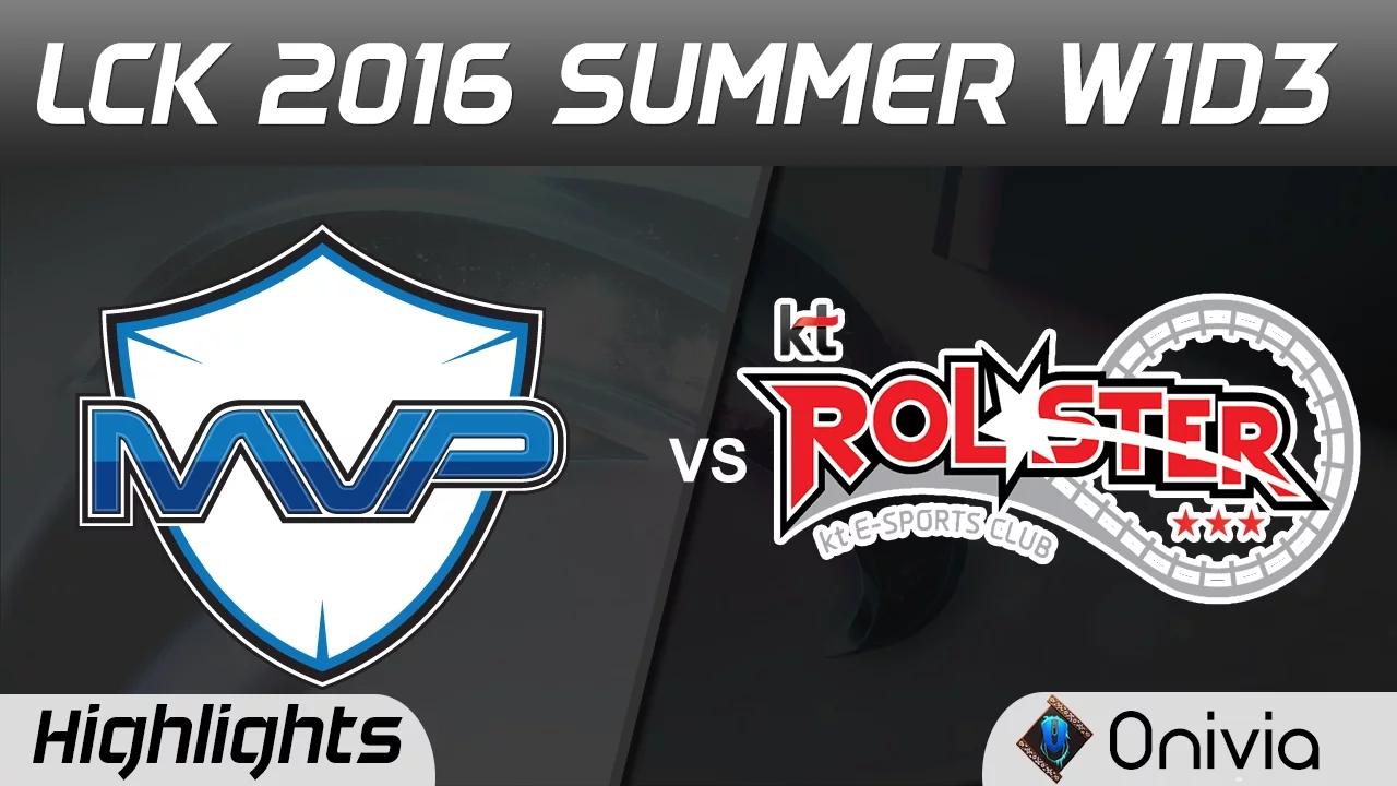 MVP vs KT Highlights Game 2 LCK Champions W1D3 2016 Summer MVP vs KT Rollster thumbnail