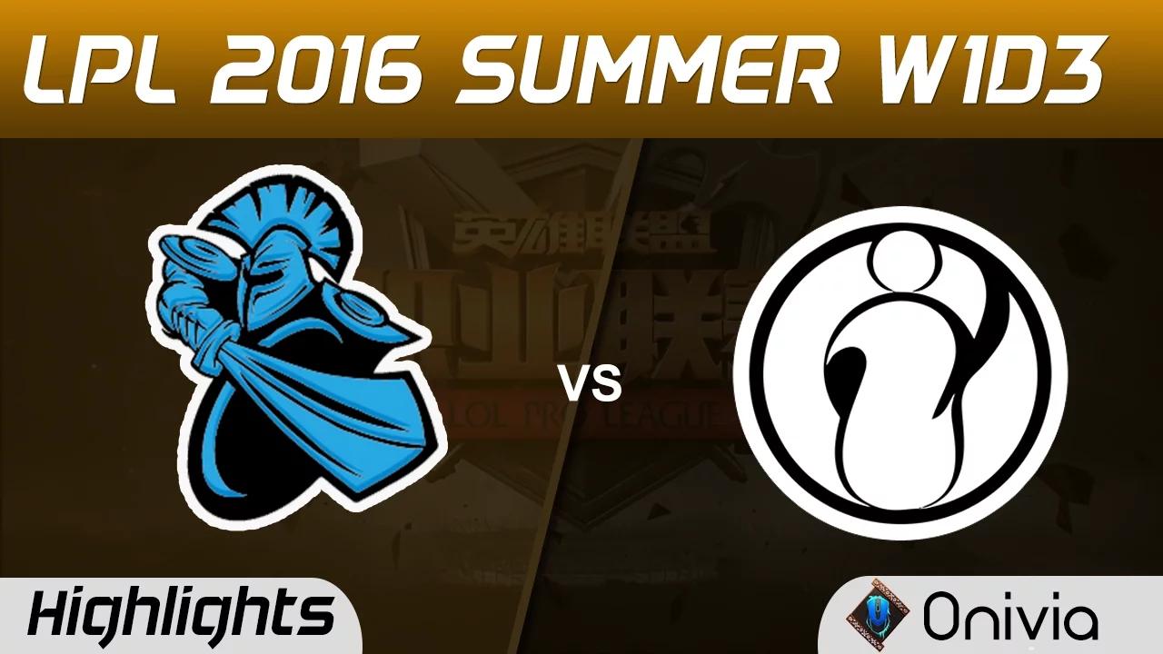 NB vs IG Highlights Game 1 Tencent LPL Summer 2016 W1D3 NewBee vs Invictus Gaming thumbnail