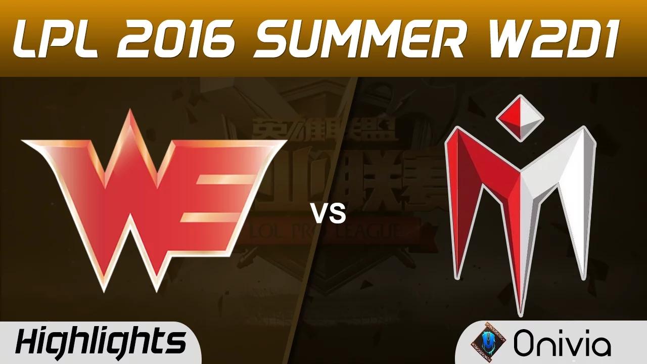 WE vs IM Highlights Game 1 Tencent LPL Summer 2016 W2D1 Team WE vs I May thumbnail