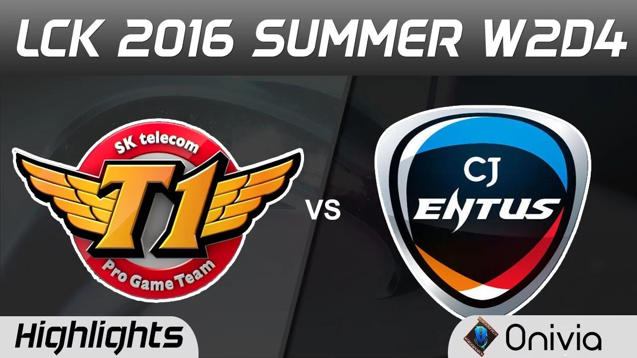 SKT vs CJ Highlights Game 2 LCK Champions W2D4 2016 Summer SK Telecom vs CJ Entus thumbnail