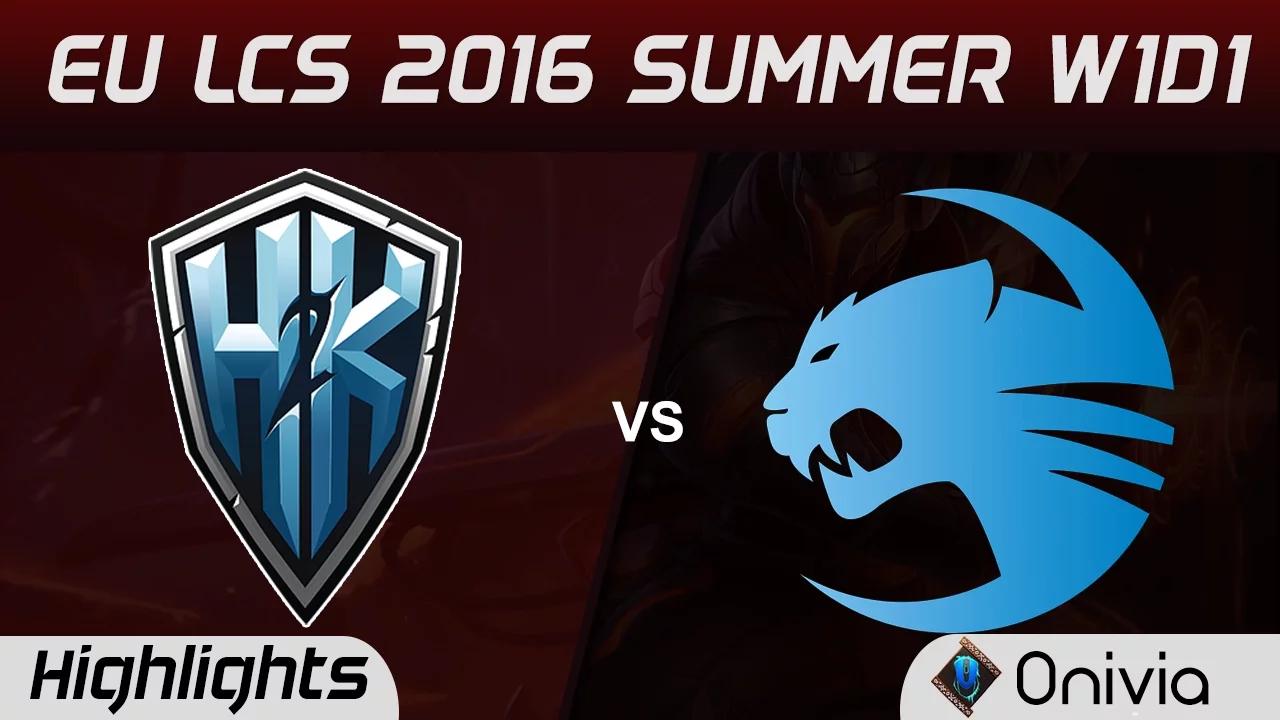 H2K vs ROC highlights Game 1 EU LCS 2016 Summer H2K Gaming vs Roccat thumbnail