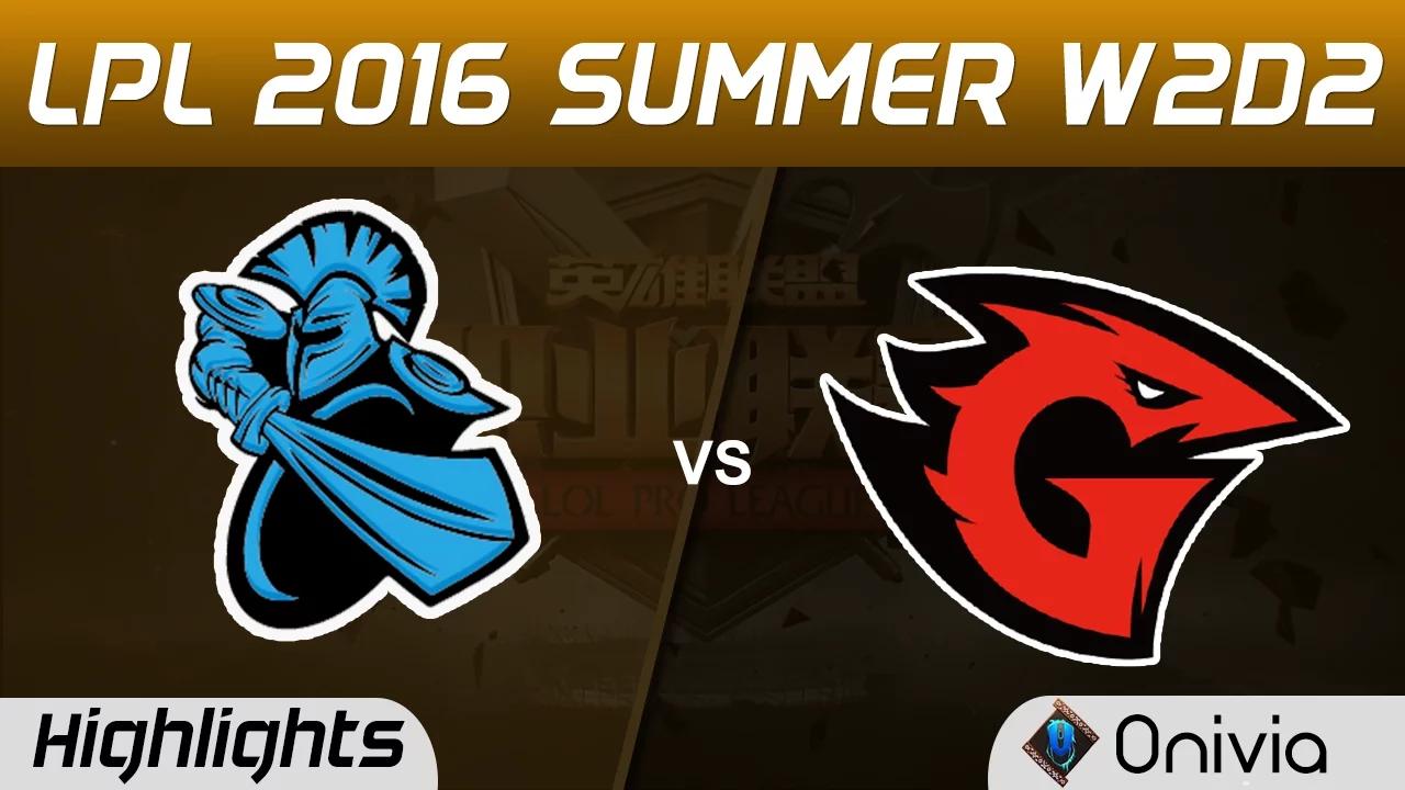 NB vs GT Highlights Game 1 Tencent LPL Summer 2016 W2D2 NewBee vs Game Talents thumbnail