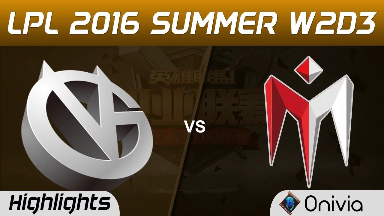 VG vs IM Highlights Game 1 Tencent LPL Summer 2016 W2D3 Vici Gaming vs I May thumbnail