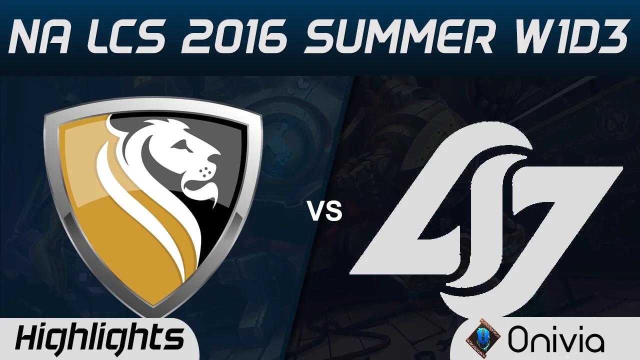 APX vs CLG highlights Game 3 NA LCS 2016 Summer W1D3 Apex vs Counter Logic Gaming thumbnail