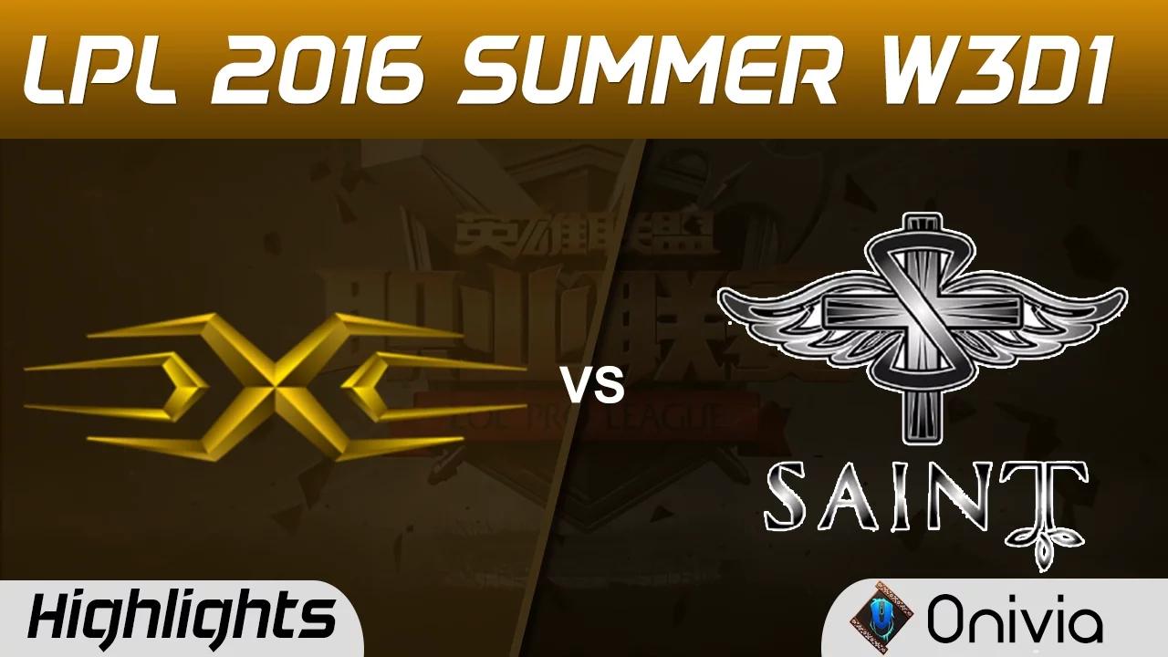 SS vs SAT Highlights Game 1 Tencent LPL Summer 2016 W3D1 Snake vs Saint thumbnail