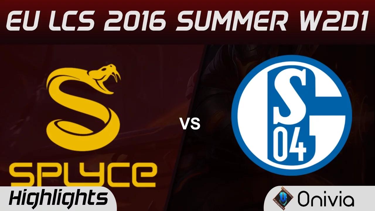 SPY vs S04 highlights Game 1 EU LCS 2016 Summer W2D1 Splyce vs Schalke 04 thumbnail