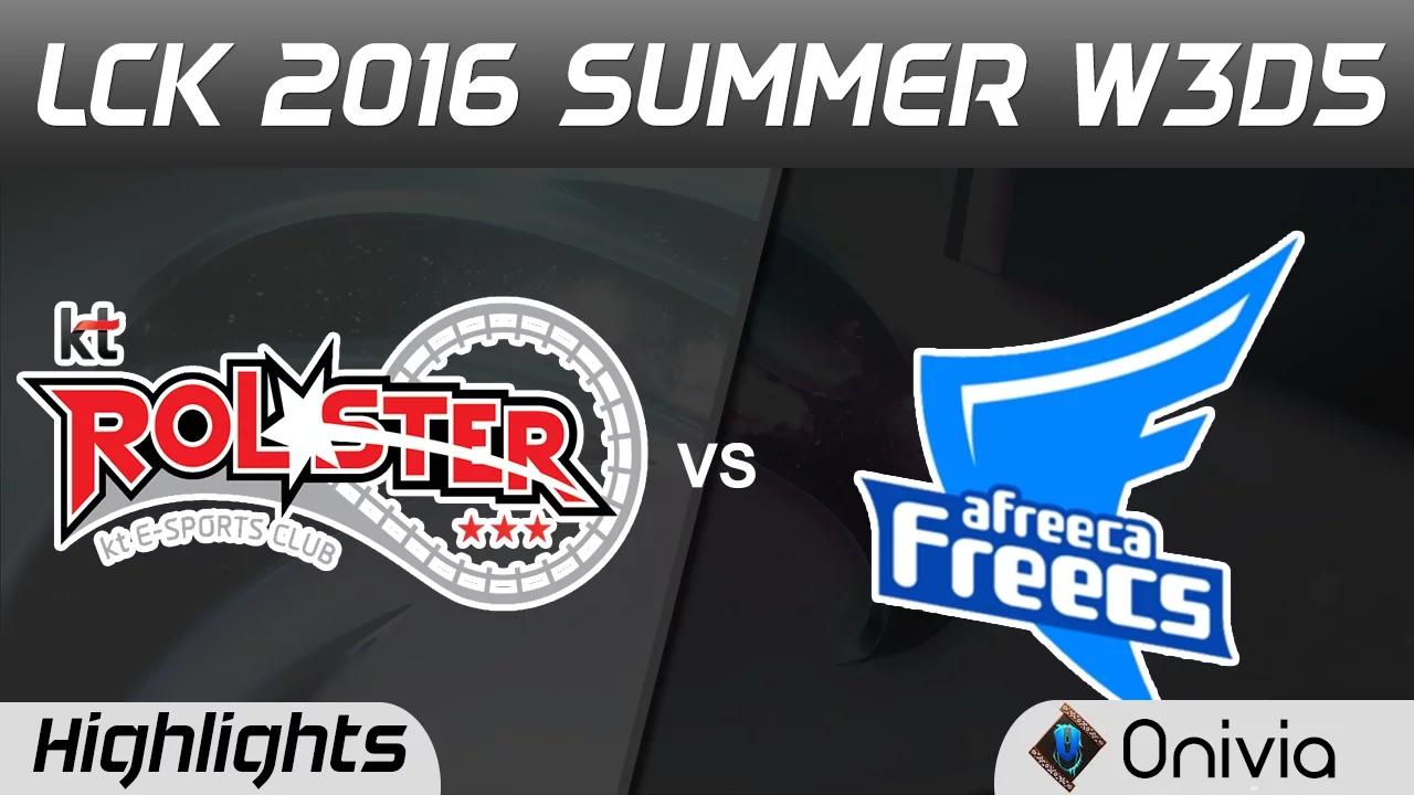 KT vs AFS Highlights Game 2 LCK Champions W3D5 2016 KT Rolster vs Afreeca Freecs thumbnail