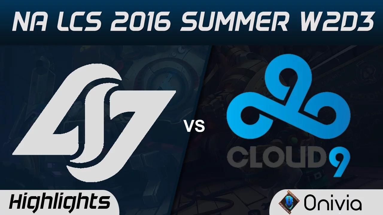 CLG vs C9 highlights Game 1 NA LCS 2016 Summer W2D3 Counter Logic Gaming vs Cloud9 thumbnail