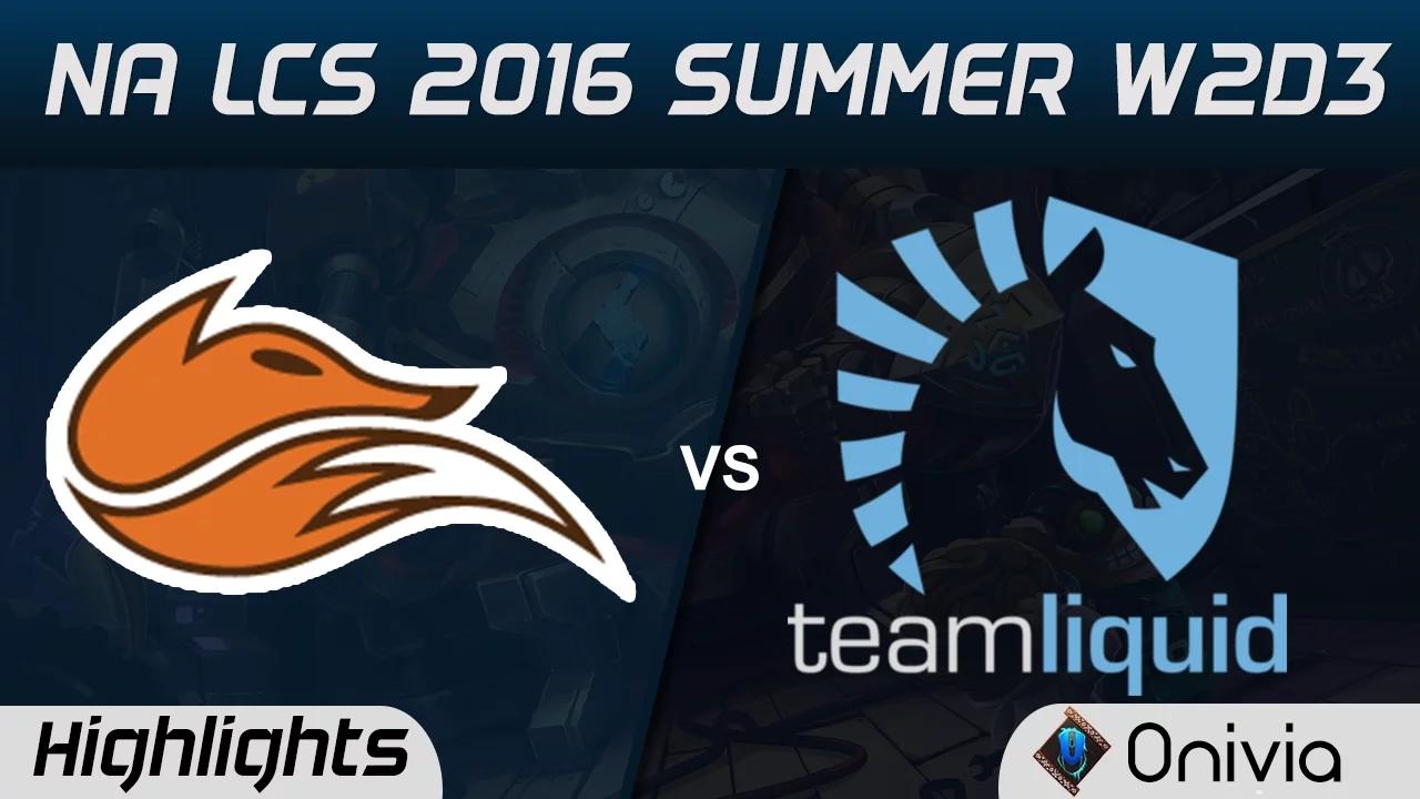 FOX vs TL highlights Game 1 NA LCS 2016 Summer W2D3 Echo Fox vs Team Liquid thumbnail