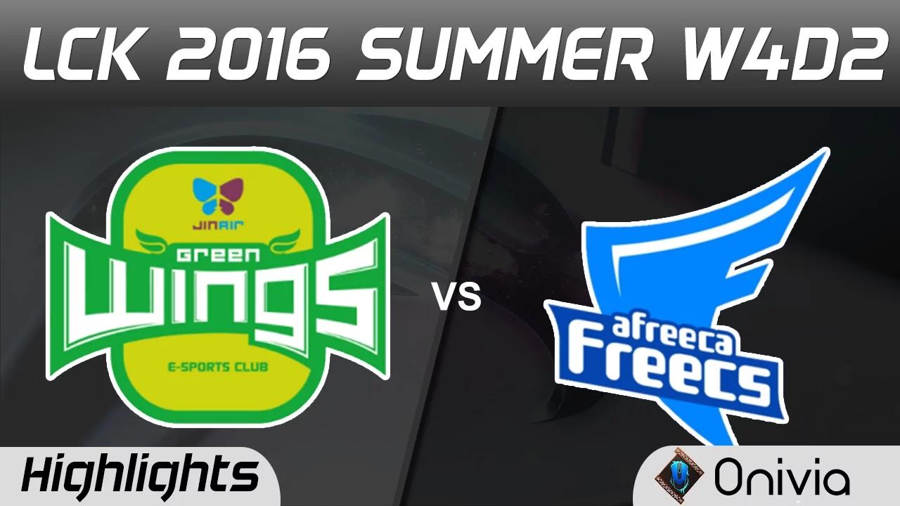 JAG vs AFS Highlights Game 1 LCK Champions W4D2 2016 Jin Air vs Afreeca Freecs thumbnail