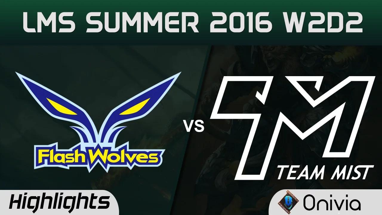 FW vs TM Highlights Game 1 LMS Summer 2016 W2D2 Flash Wolves vs Team Mist thumbnail