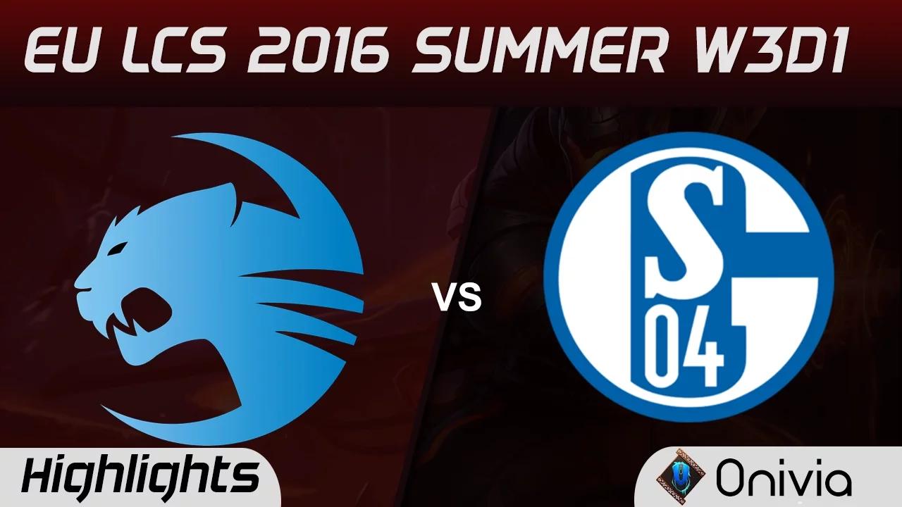 ROC vs S04 highlights Game 2 EU LCS 2016 Summer W3D2 Roccat vs Schalke 04 thumbnail