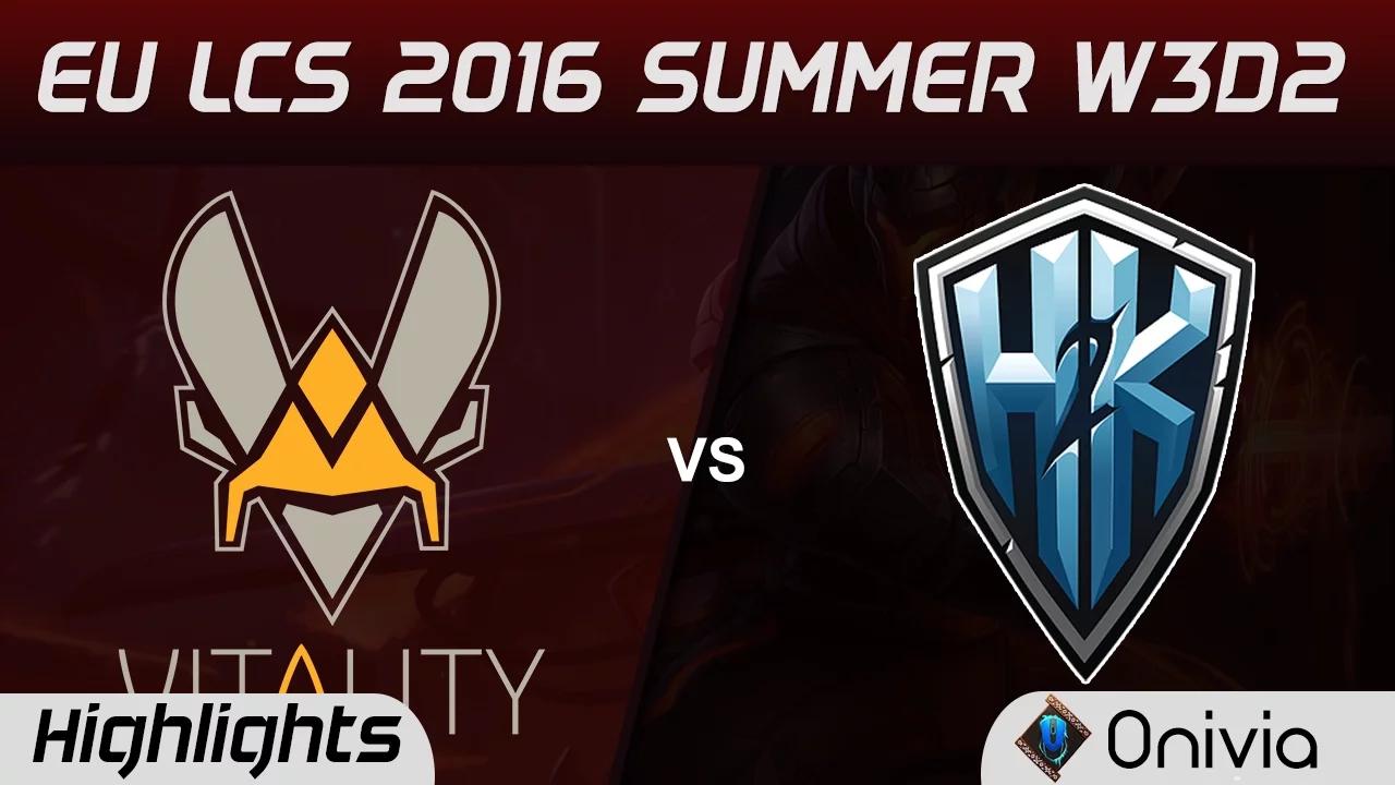 VIT vs H2K highlights Game 1 EU LCS 2016 Summer W3D2 Vitality vs H2K Gaming thumbnail