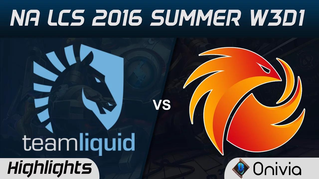 TL vs P1 highlights Game 2 NA LCS 2016 Summer W3D1 Team Liquid vs Pheonix1 thumbnail