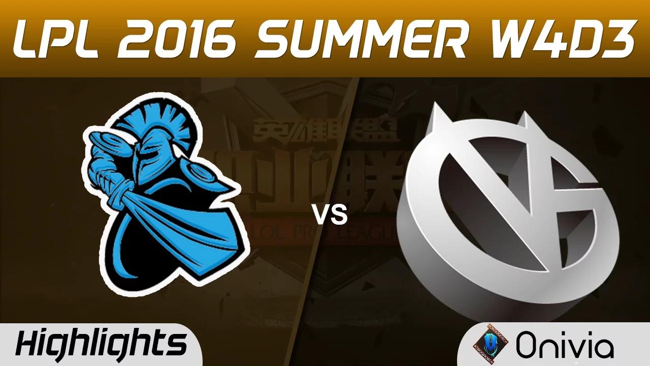 NB vs VG Highlights Game 1 Tencent LPL Summer 2016 W4D3 NewBee vs Vici Gaming thumbnail