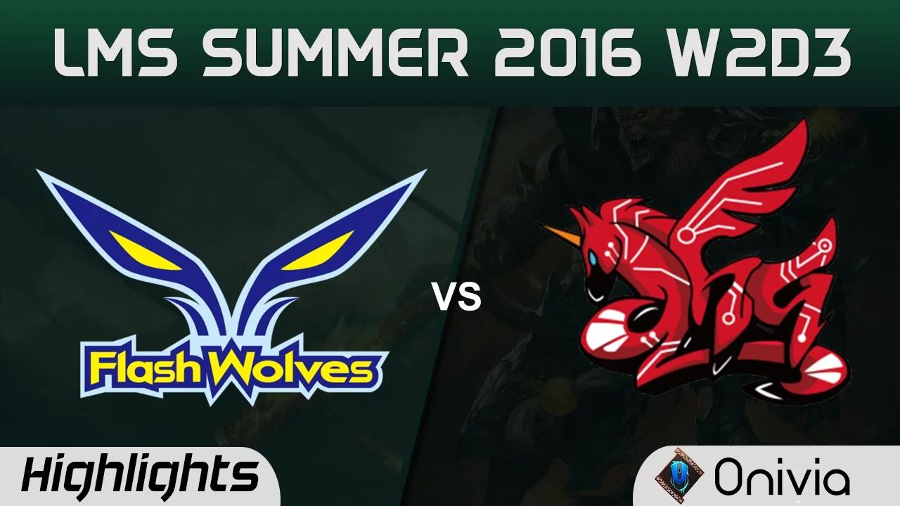 FW vs AHQ Highlights Game 2 LMS Summer 2016 W2D3 Flash Wolves vs AHQ thumbnail