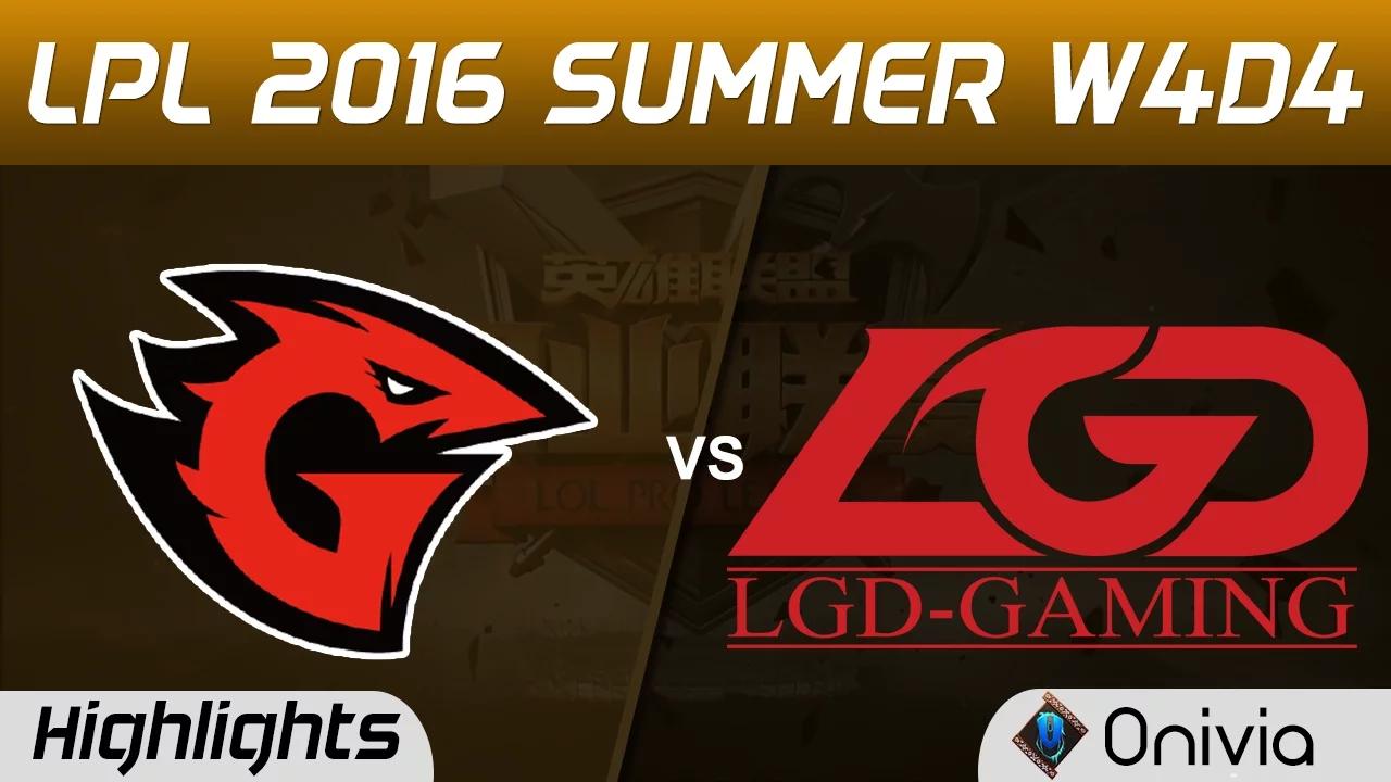 GT vs LGD Highlights Game 1 Tencent LPL Summer 2016 W4D4 Game Talents vs LGD Gaming thumbnail