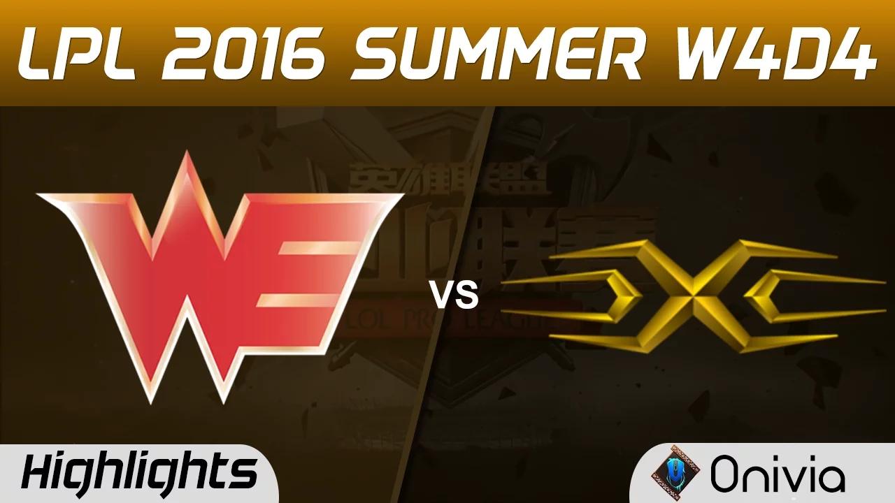 WE vs SS Highlights Game 1 Tencent LPL Summer 2016 W4D4 Team WE vs Sanke thumbnail