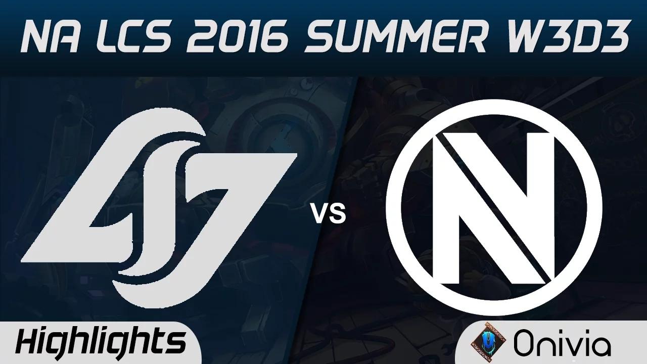 CLG vs NV highlights Game 1 NA LCS 2016 Summer W3D3 Counter Logic Gaming vs EnvyUs thumbnail