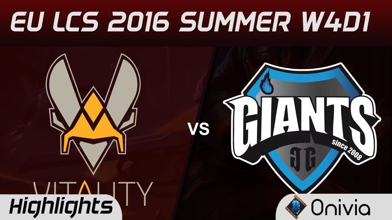 VIT vs GIA highlights Game 2 EU LCS 2016 Summer W4D1 Vitality vs Giants thumbnail