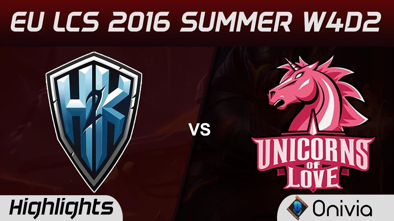 H2K vs UOL highlights Game 1 EU LCS 2016 Summer W4D2 H2K vs Unicorns of Love thumbnail