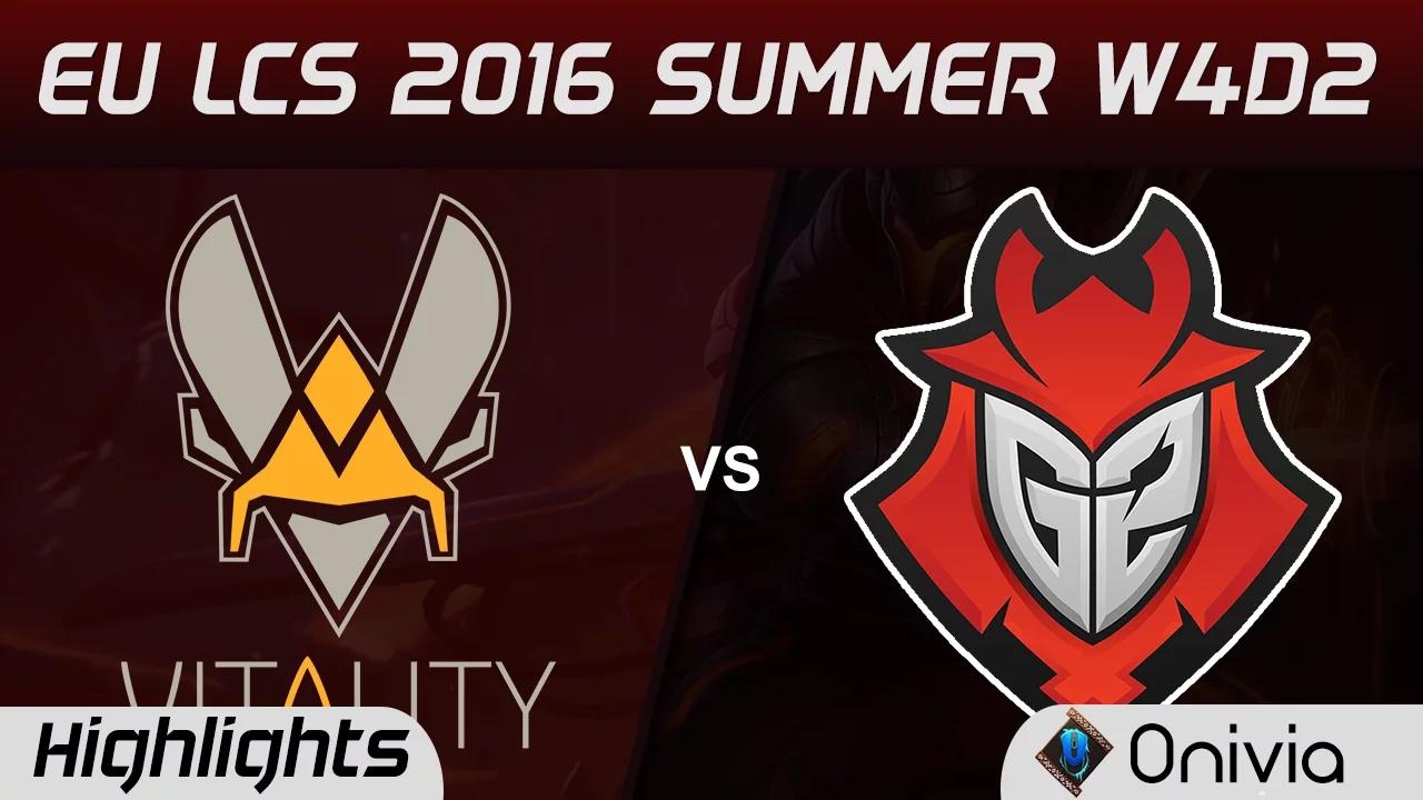 VIT vs G2 highlights Game 2 EU LCS 2016 Summer W4D2 Vitality vs G2 Esports thumbnail