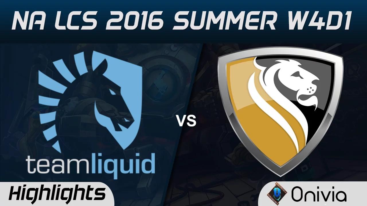 TL vs APX highlights Game 1 NA LCS 2016 Summer W4D1 Team Liquid vs Apex thumbnail