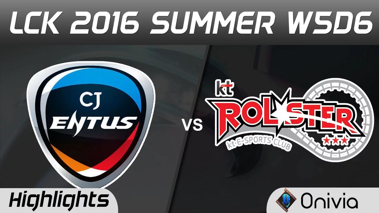 CJ vs KT Highlights Game 2 LCK Champions W5D6 2016 CJ Entus vs KT Rolster thumbnail