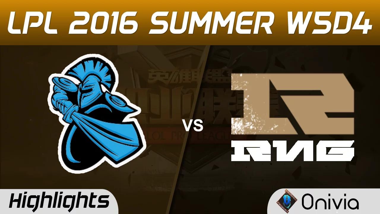 NB vs RNG Highlights Game 2 Tencent LPL Summer 2016 W5D4 NewBee vs Royal Never Give Up thumbnail