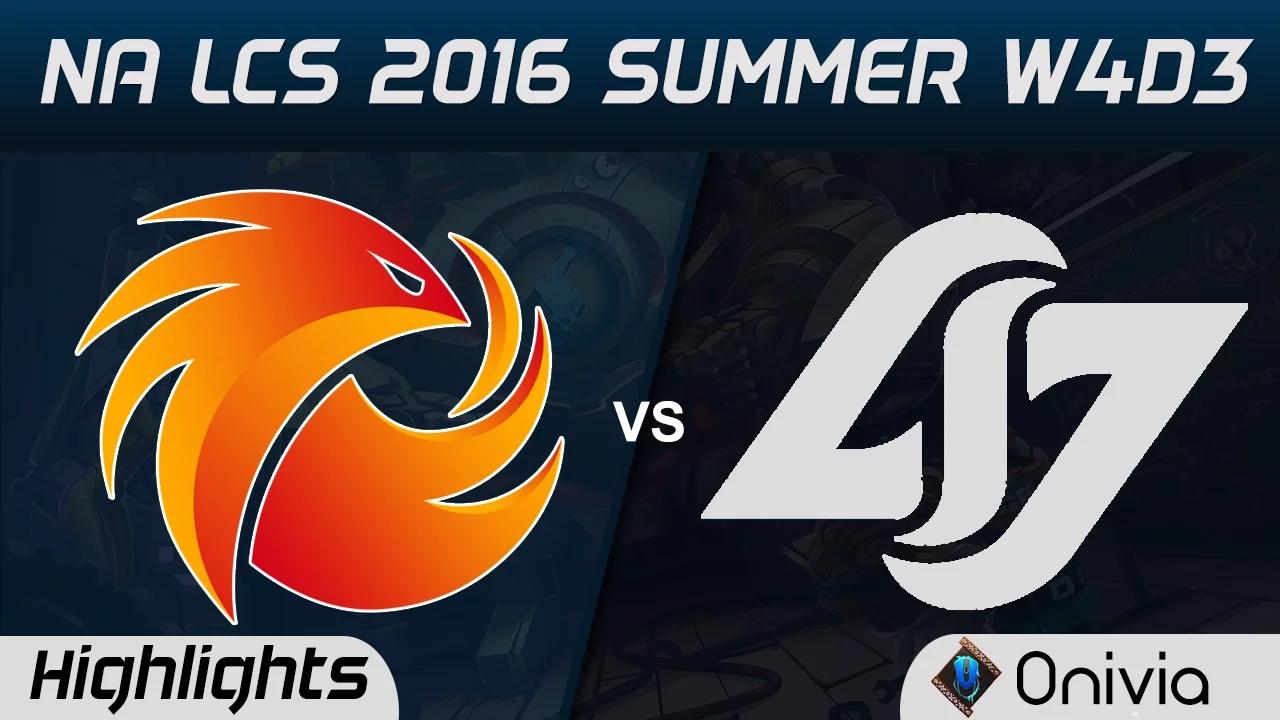 P1 vs CLG highlights Game 1 NA LCS 2016 Summer W4D3 Phoenix1 vs Counter Logic Gaming thumbnail