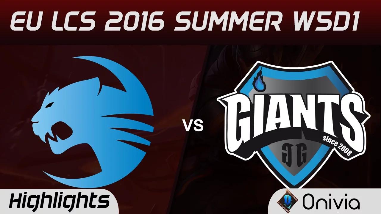 ROC vs GIA highlights Game 2 EU LCS 2016 Summer 5D1 Roccat vs Giants thumbnail