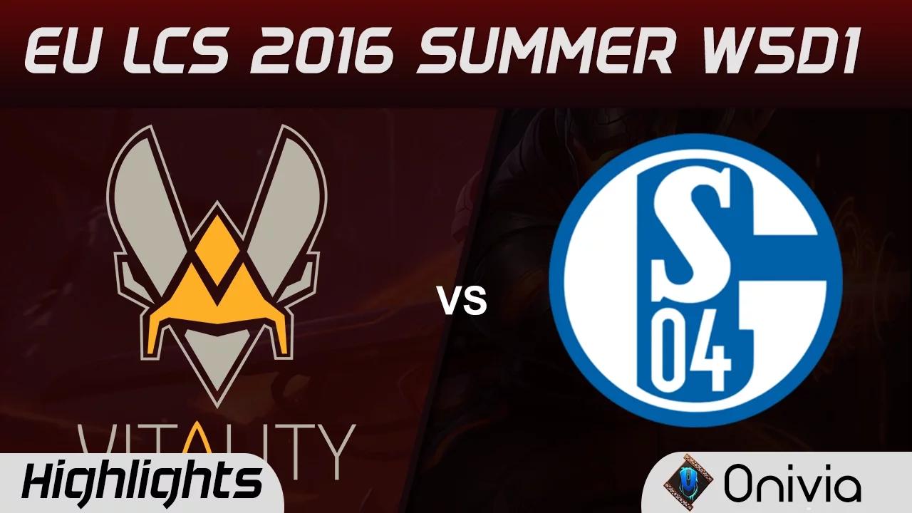 VIT vs S04 highlights Game 1 EU LCS 2016 Summer W5D1 Vitality and Schalke 04 thumbnail